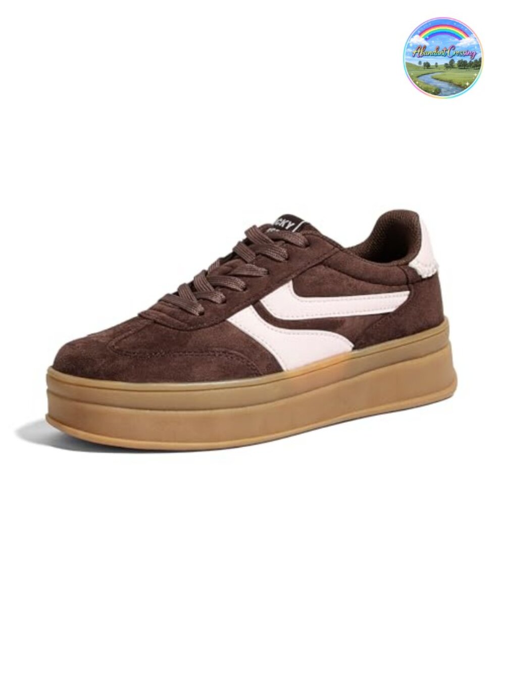 Women Platform Retro Sneakers Suede Mesh Memory Foam Slip Resistant